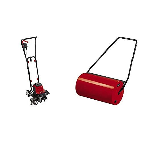 Einhell GC-RT 1440 M (1400 W, Largeur de travail 40 cm, 20 cm) & Rouleau à gazon GC-GR 57 (Épaisseur du métal 1,5 mm, Largeur rouleau 57 cm, Diamètre du rouleau 32 cm).