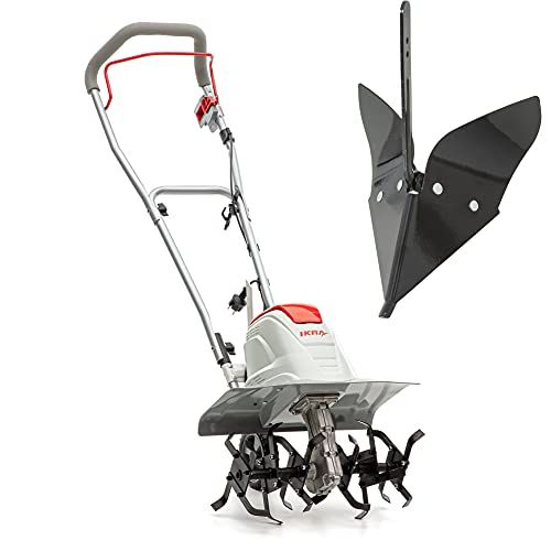 IKRA FEM 1500: Motobineuse électrique, Largeur de Travail Flexible 17-45 cm, 1500 W, charrue Inclus.